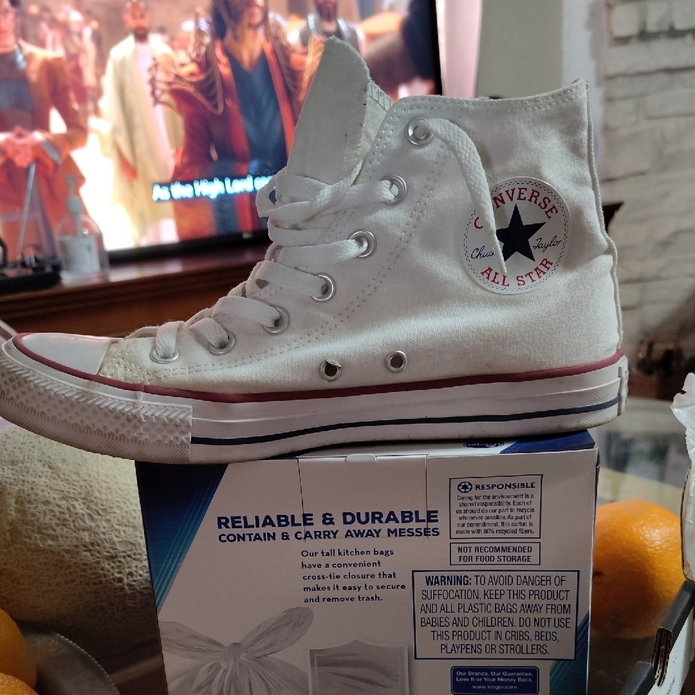 Converse White High-Top Sneakers Iconic Style